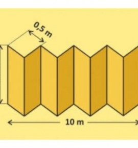 Подложка-гармошка под ламинат Желтая 2 мм